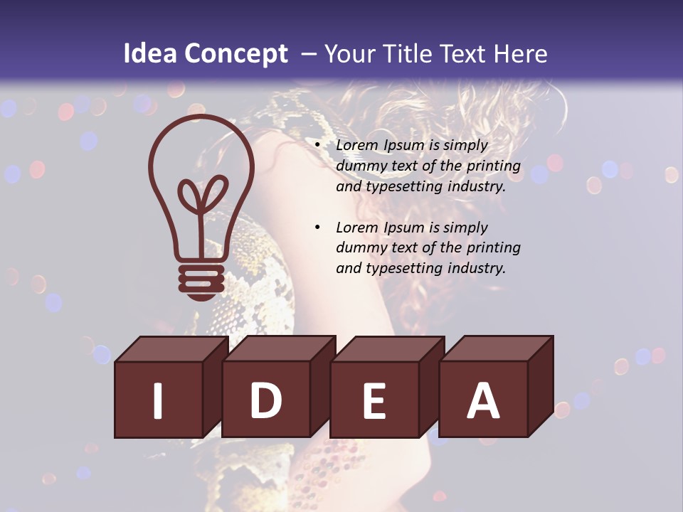 Skin Attractive Model PowerPoint Template