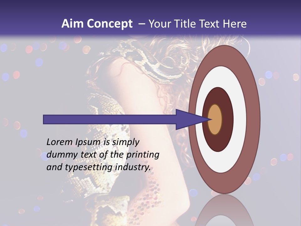 Skin Attractive Model PowerPoint Template