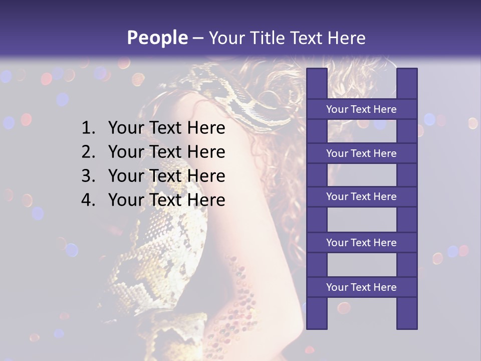 Skin Attractive Model PowerPoint Template