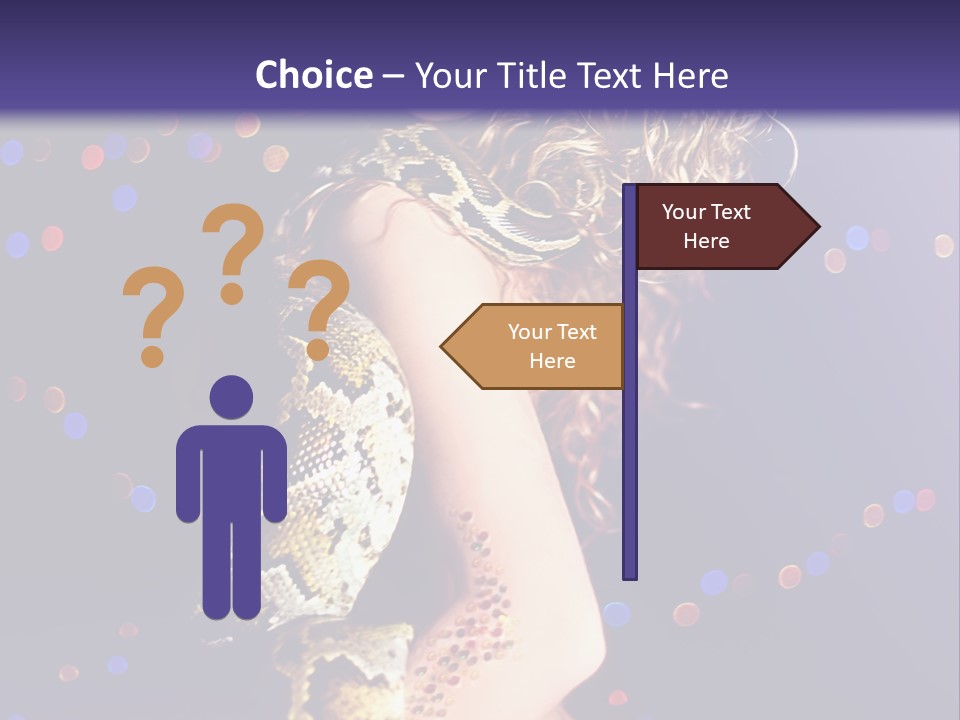 Skin Attractive Model PowerPoint Template