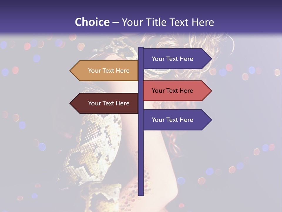 Skin Attractive Model PowerPoint Template