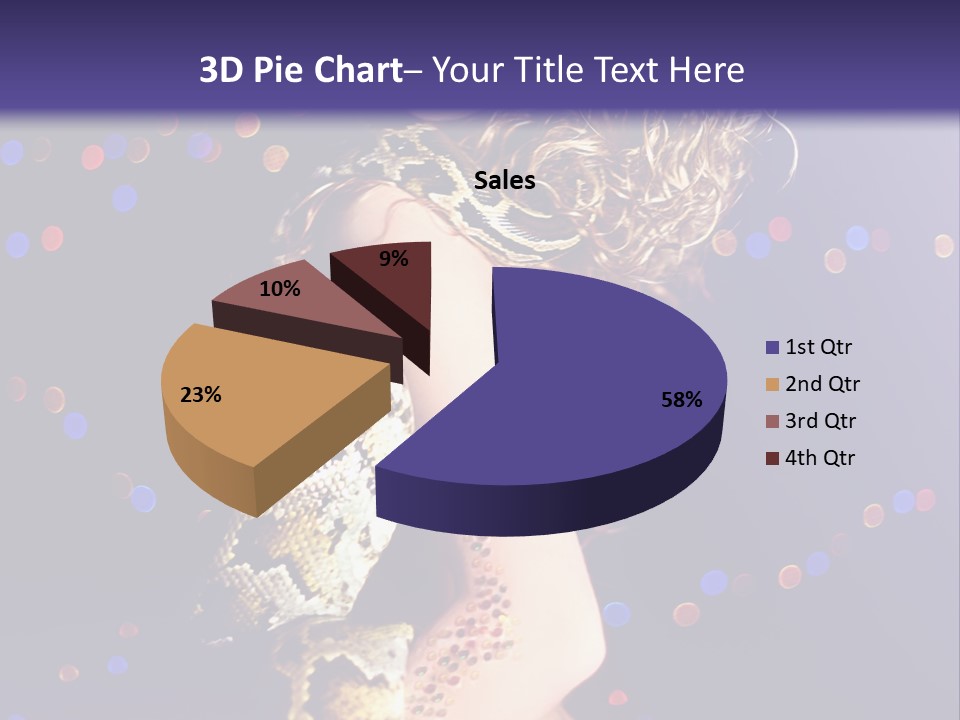 Skin Attractive Model PowerPoint Template