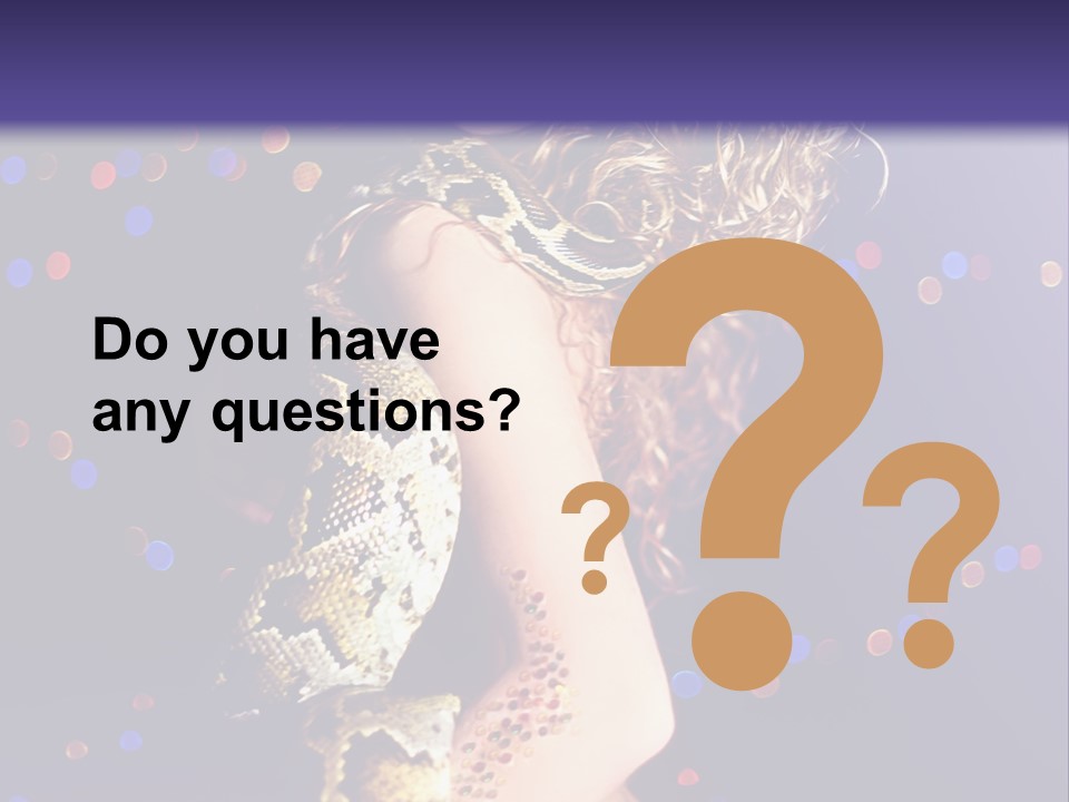 Skin Attractive Model PowerPoint Template