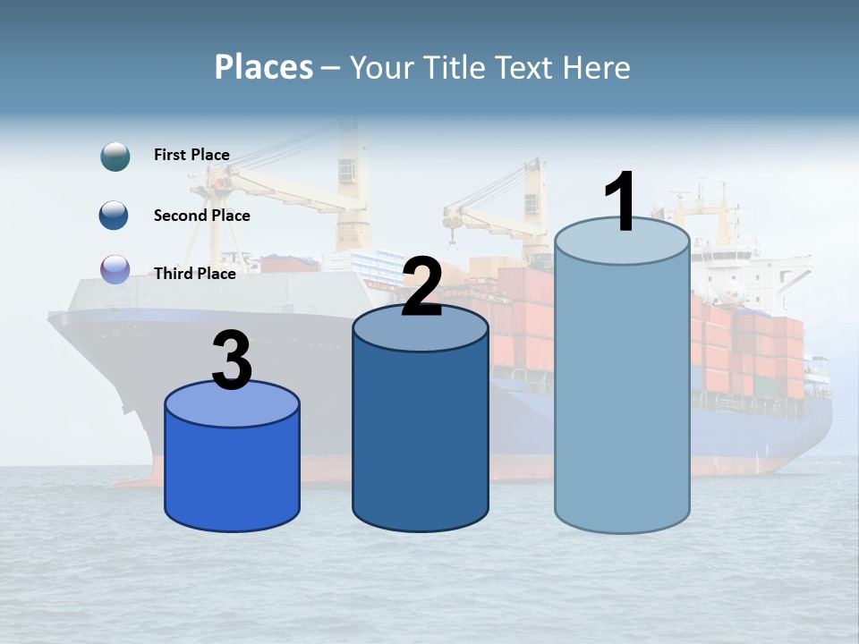 Ocean Logistics Ship PowerPoint Template