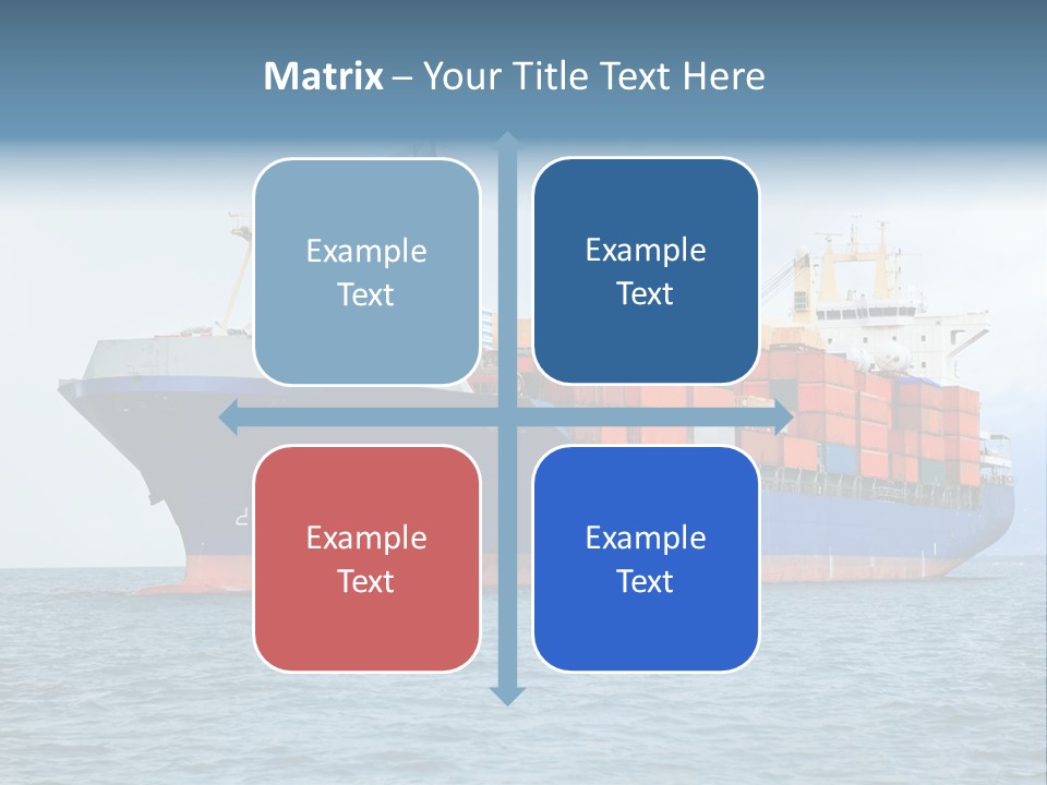 Ocean Logistics Ship PowerPoint Template