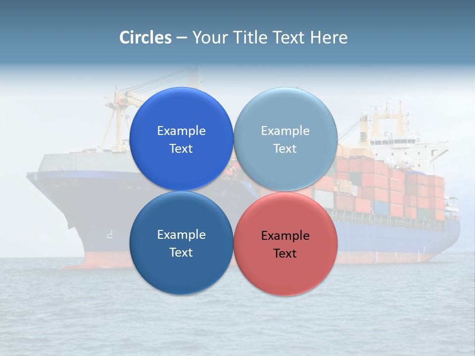 Ocean Logistics Ship PowerPoint Template