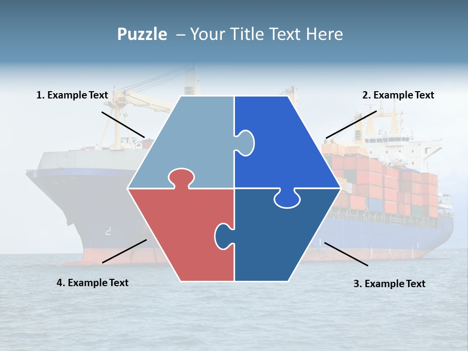Ocean Logistics Ship PowerPoint Template