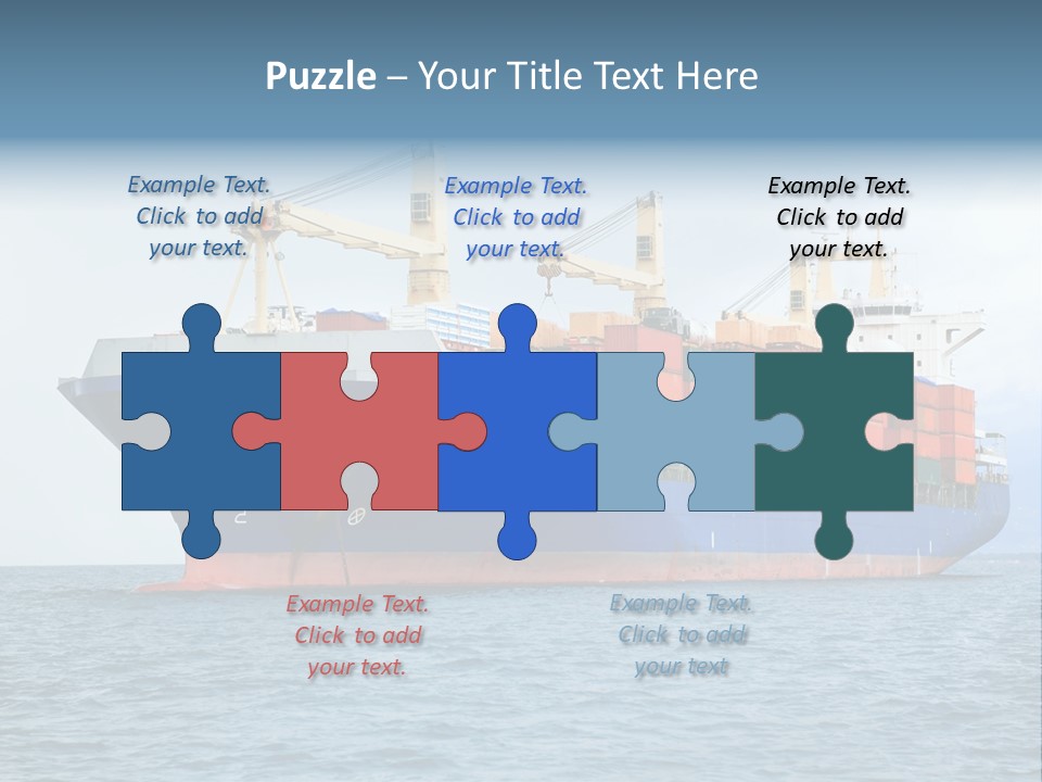 Ocean Logistics Ship PowerPoint Template