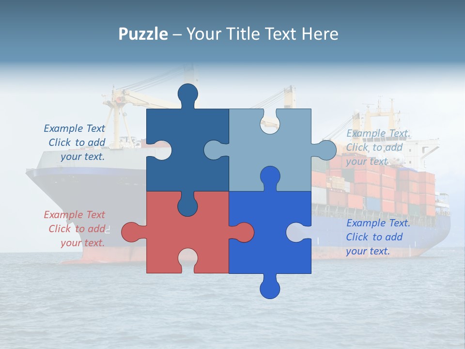 Ocean Logistics Ship PowerPoint Template