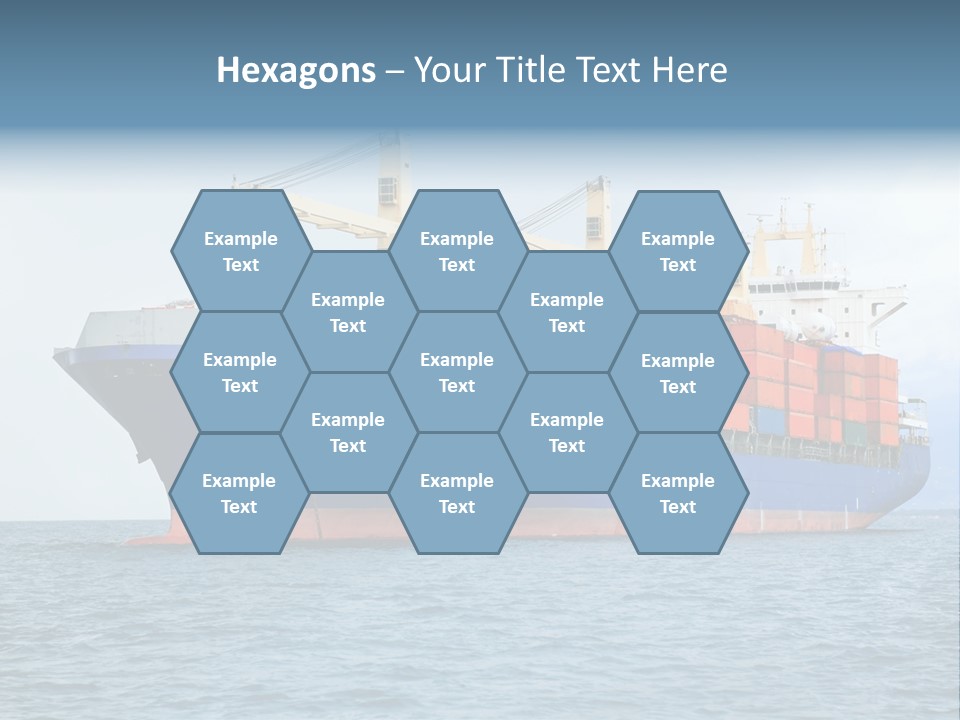 Ocean Logistics Ship PowerPoint Template