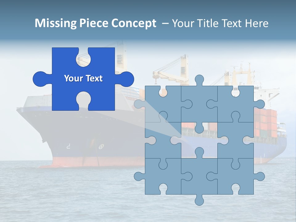 Ocean Logistics Ship PowerPoint Template