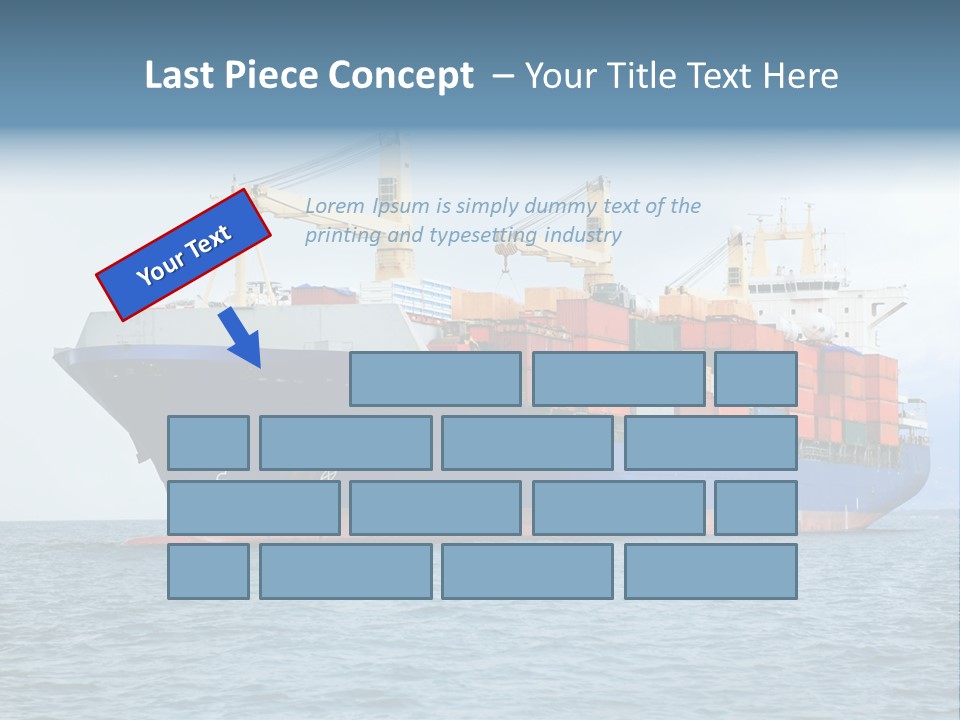 Ocean Logistics Ship PowerPoint Template