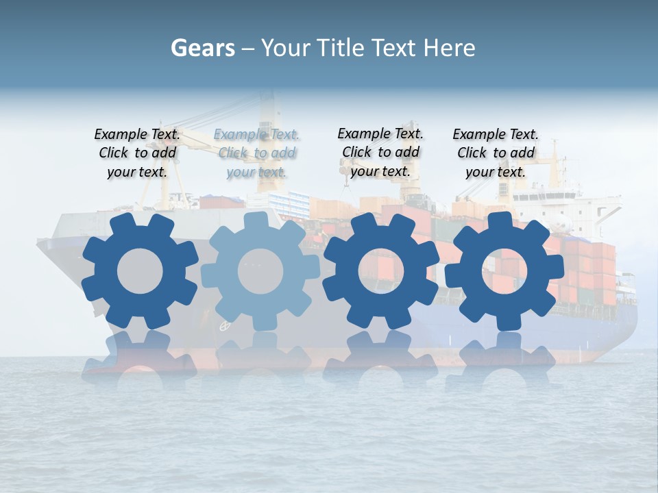 Ocean Logistics Ship PowerPoint Template