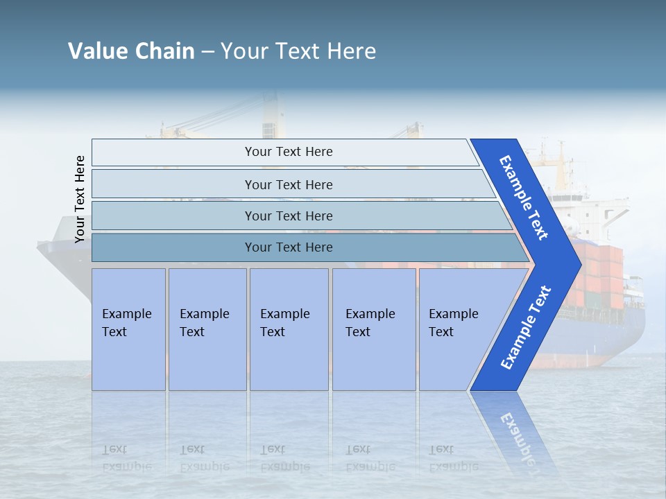 Ocean Logistics Ship PowerPoint Template
