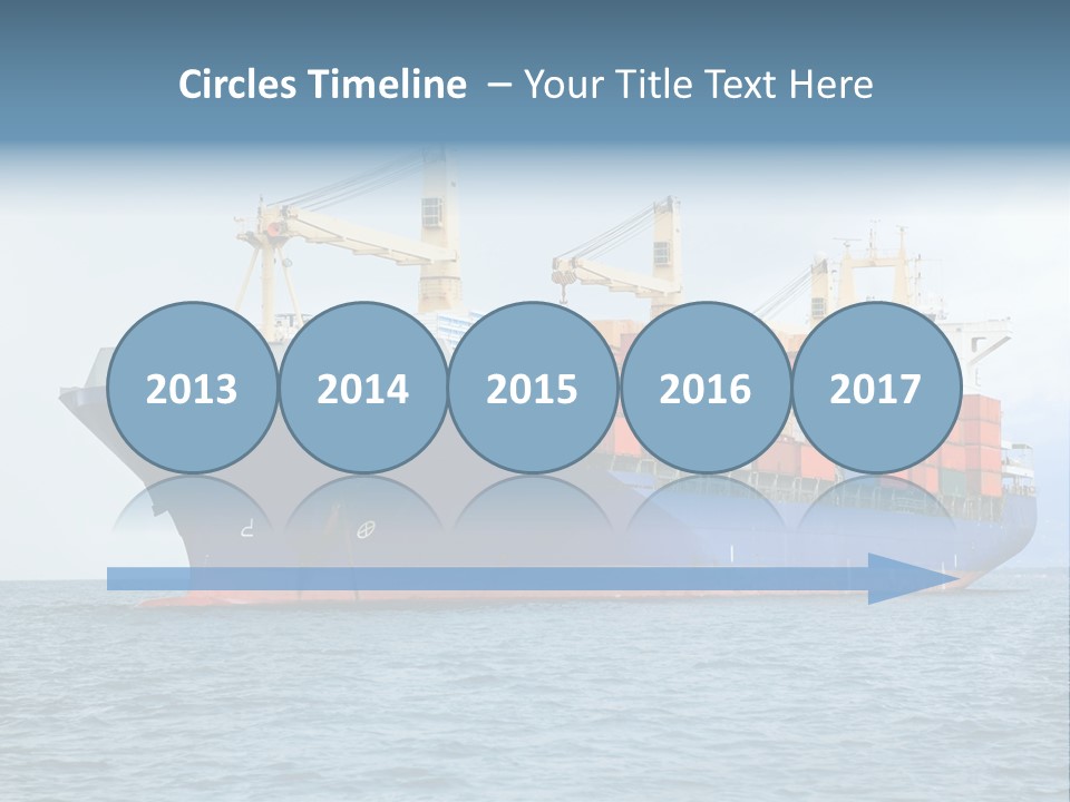 Ocean Logistics Ship PowerPoint Template