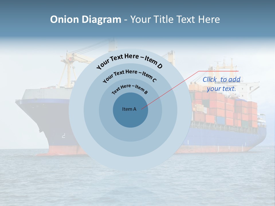 Ocean Logistics Ship PowerPoint Template