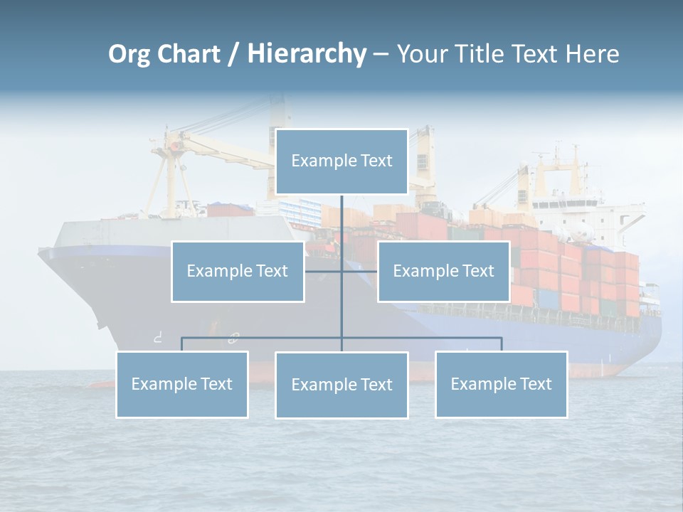 Ocean Logistics Ship PowerPoint Template