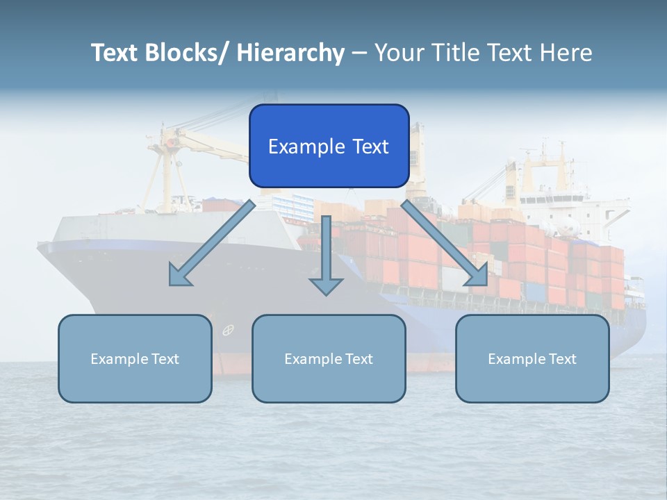Ocean Logistics Ship PowerPoint Template