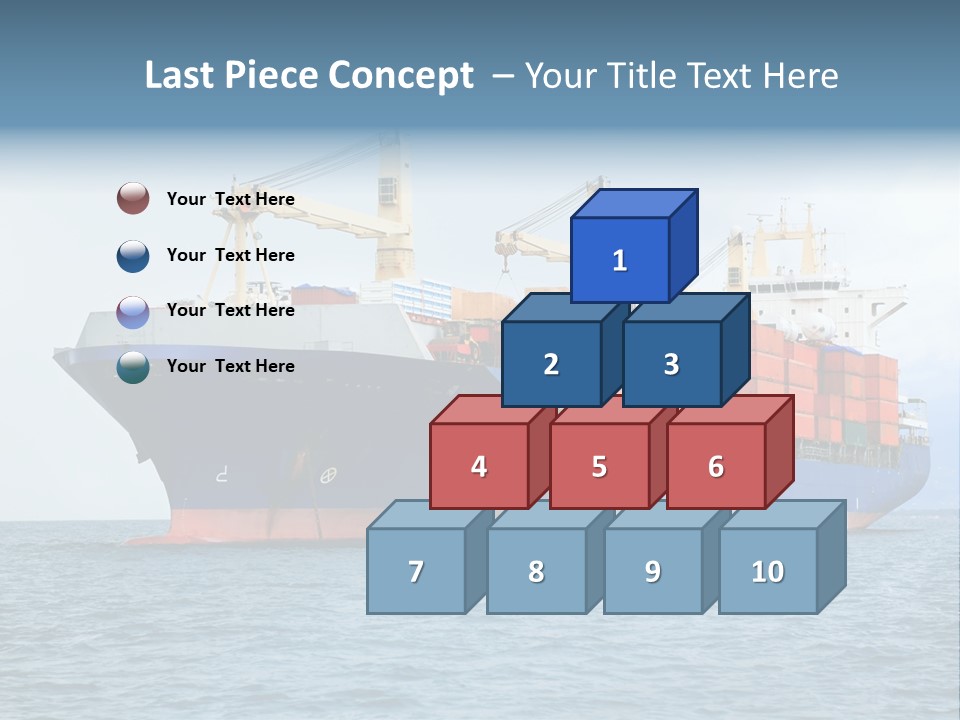Ocean Logistics Ship PowerPoint Template