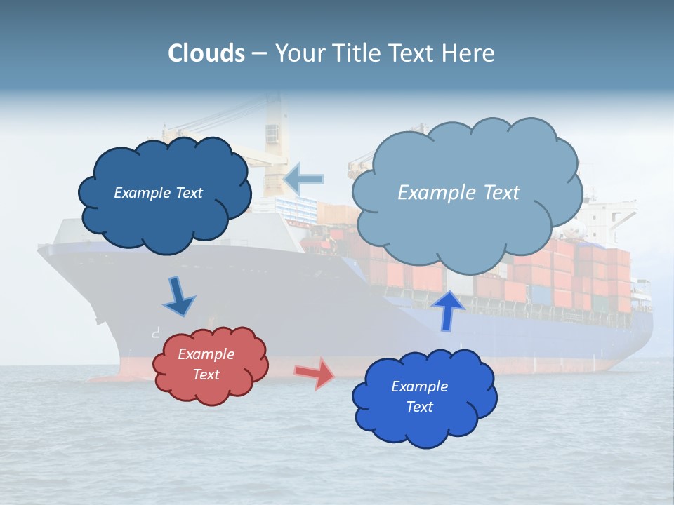 Ocean Logistics Ship PowerPoint Template