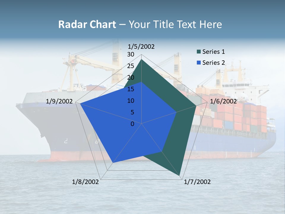 Ocean Logistics Ship PowerPoint Template