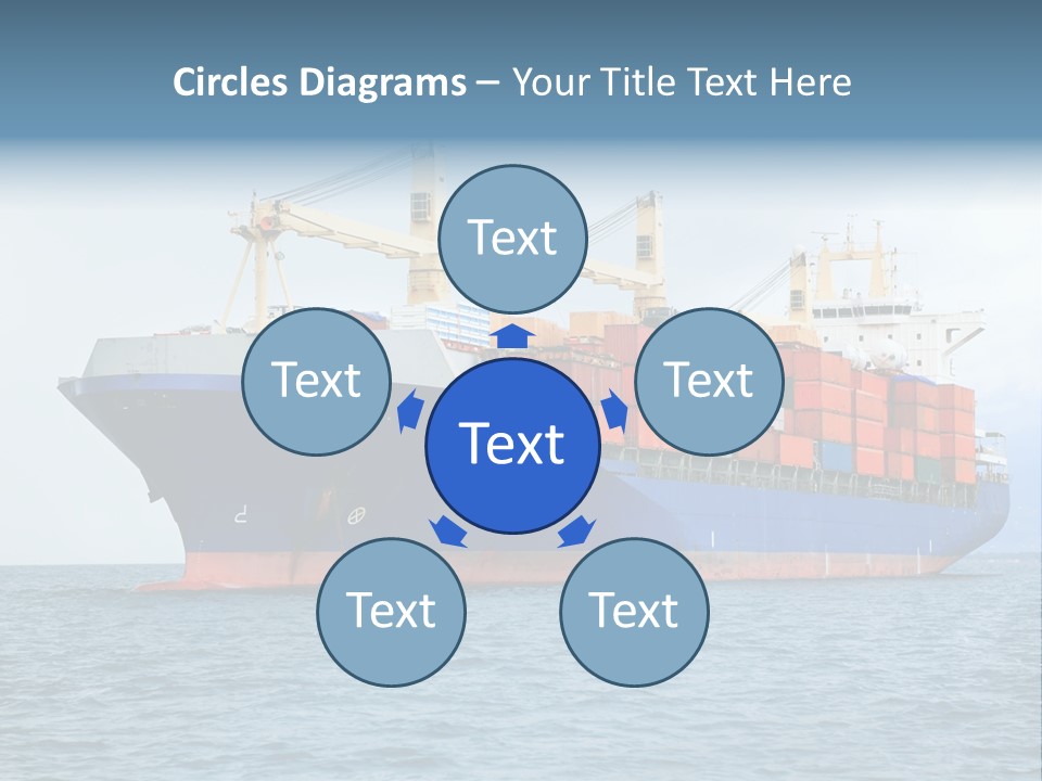 Ocean Logistics Ship PowerPoint Template