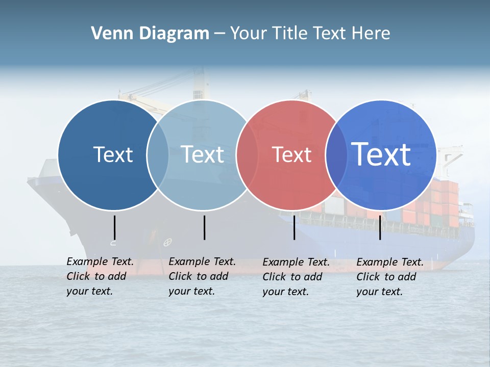 Ocean Logistics Ship PowerPoint Template