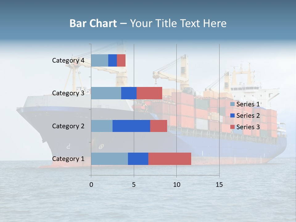 Ocean Logistics Ship PowerPoint Template