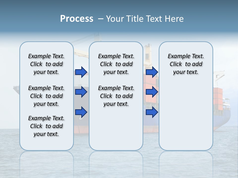 Ocean Logistics Ship PowerPoint Template