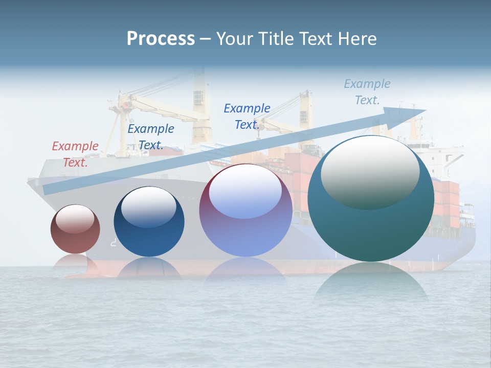 Ocean Logistics Ship PowerPoint Template