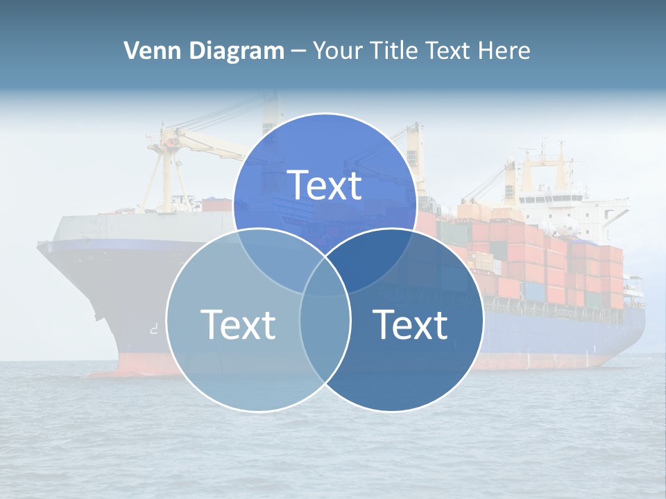 Ocean Logistics Ship PowerPoint Template
