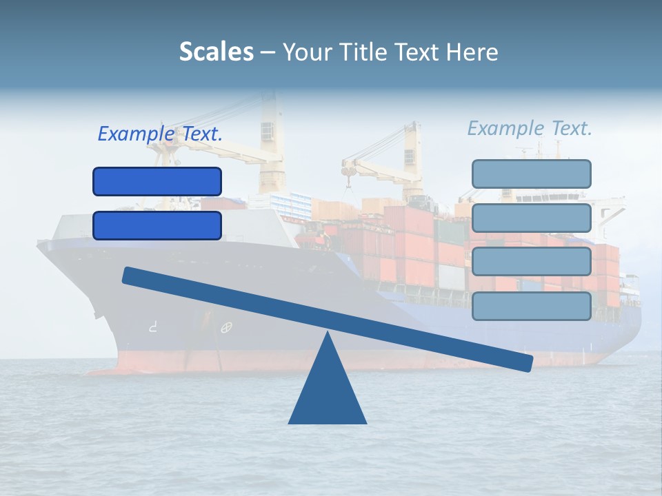 Ocean Logistics Ship PowerPoint Template