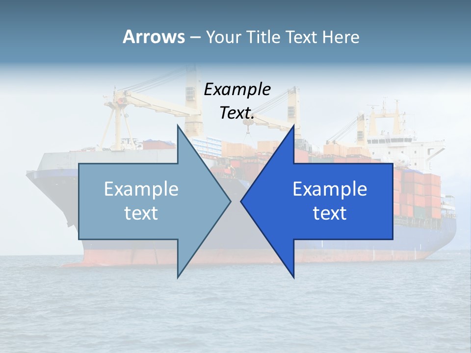 Ocean Logistics Ship PowerPoint Template