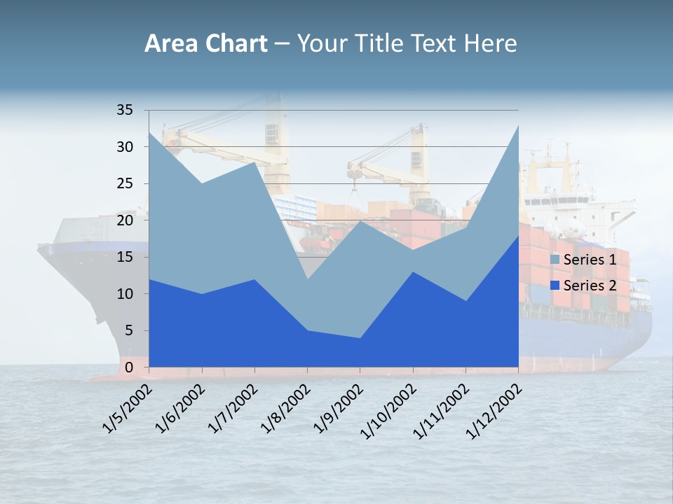 Ocean Logistics Ship PowerPoint Template