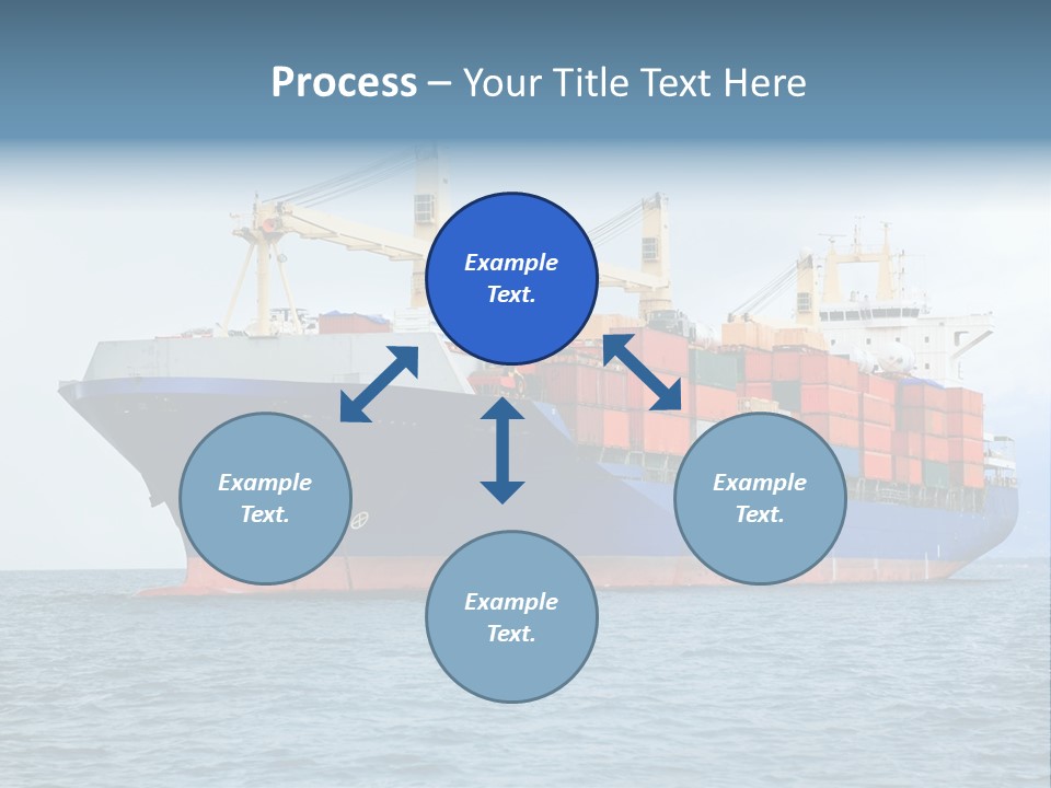 Ocean Logistics Ship PowerPoint Template