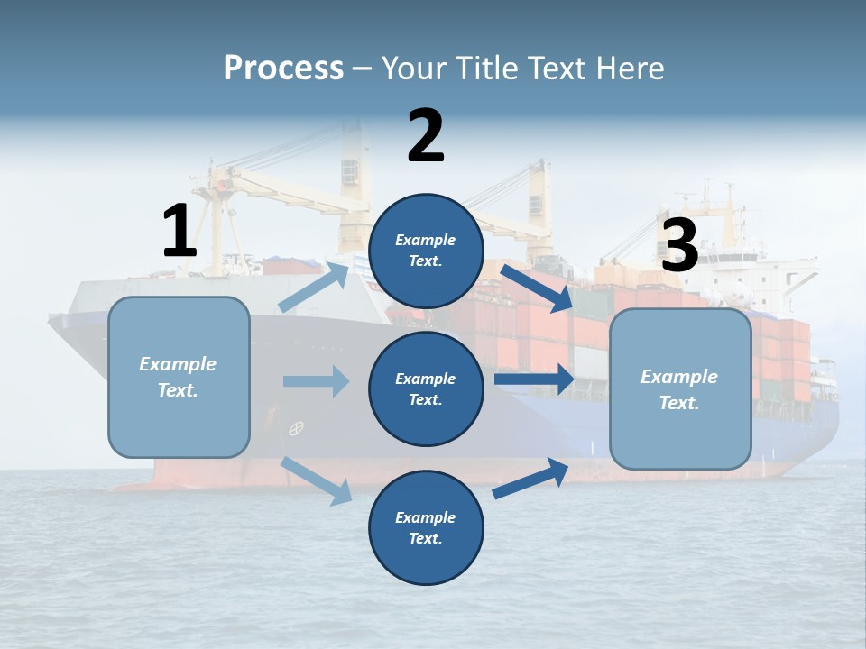 Ocean Logistics Ship PowerPoint Template