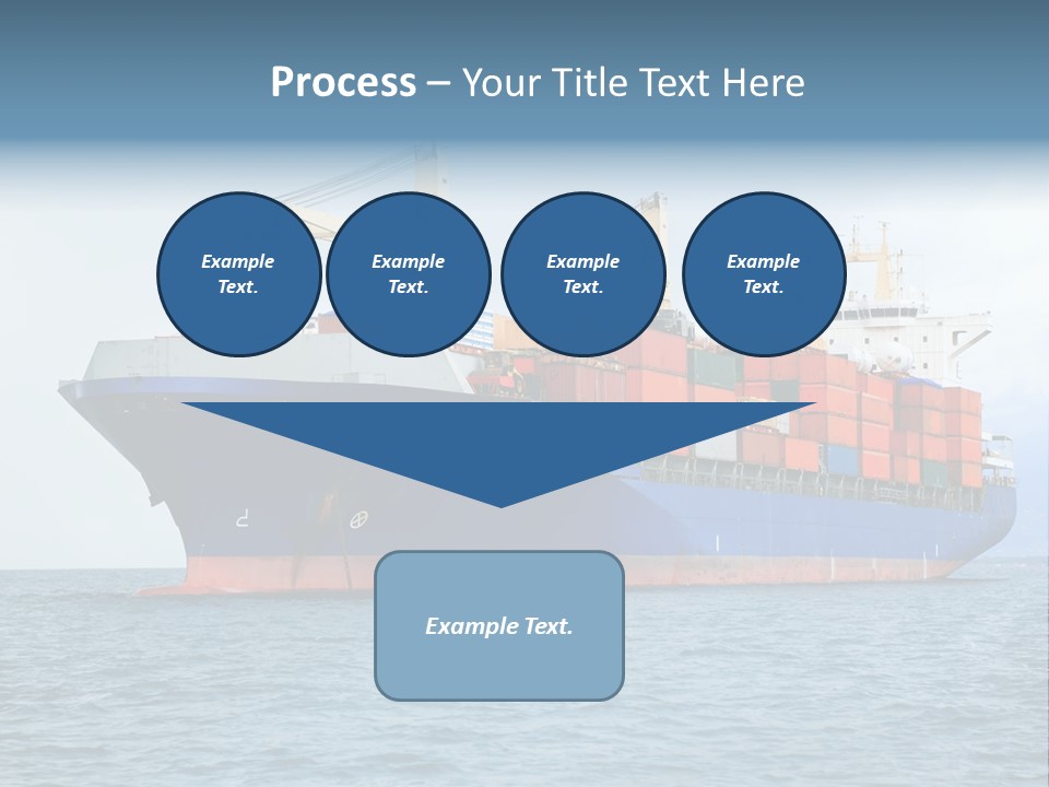 Ocean Logistics Ship PowerPoint Template