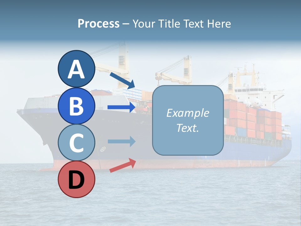 Ocean Logistics Ship PowerPoint Template