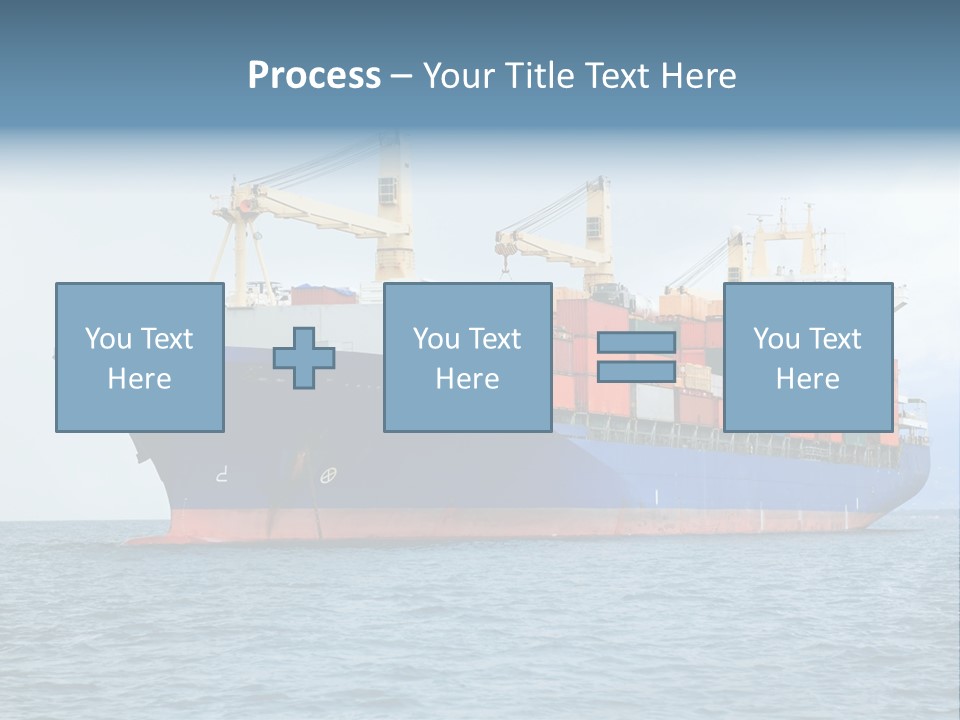 Ocean Logistics Ship PowerPoint Template