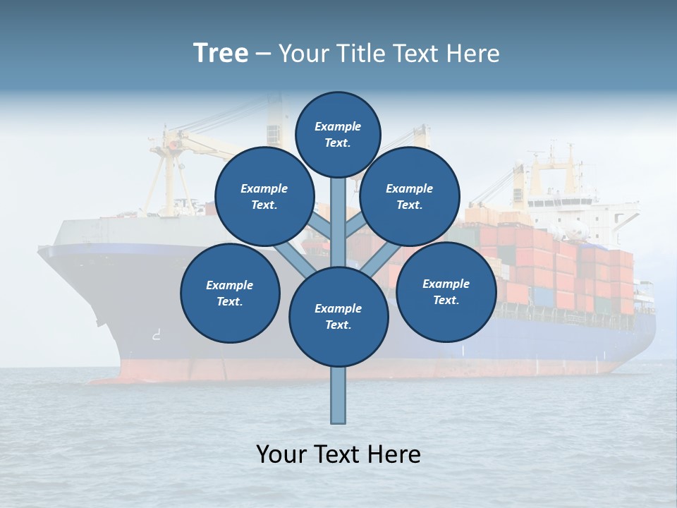 Ocean Logistics Ship PowerPoint Template