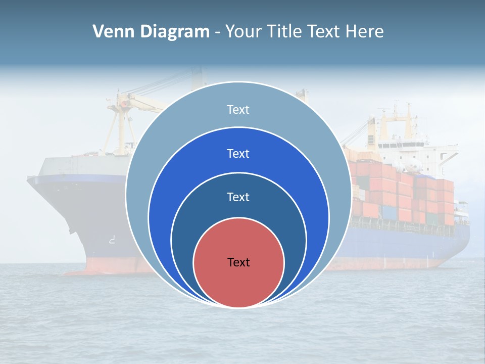 Ocean Logistics Ship PowerPoint Template