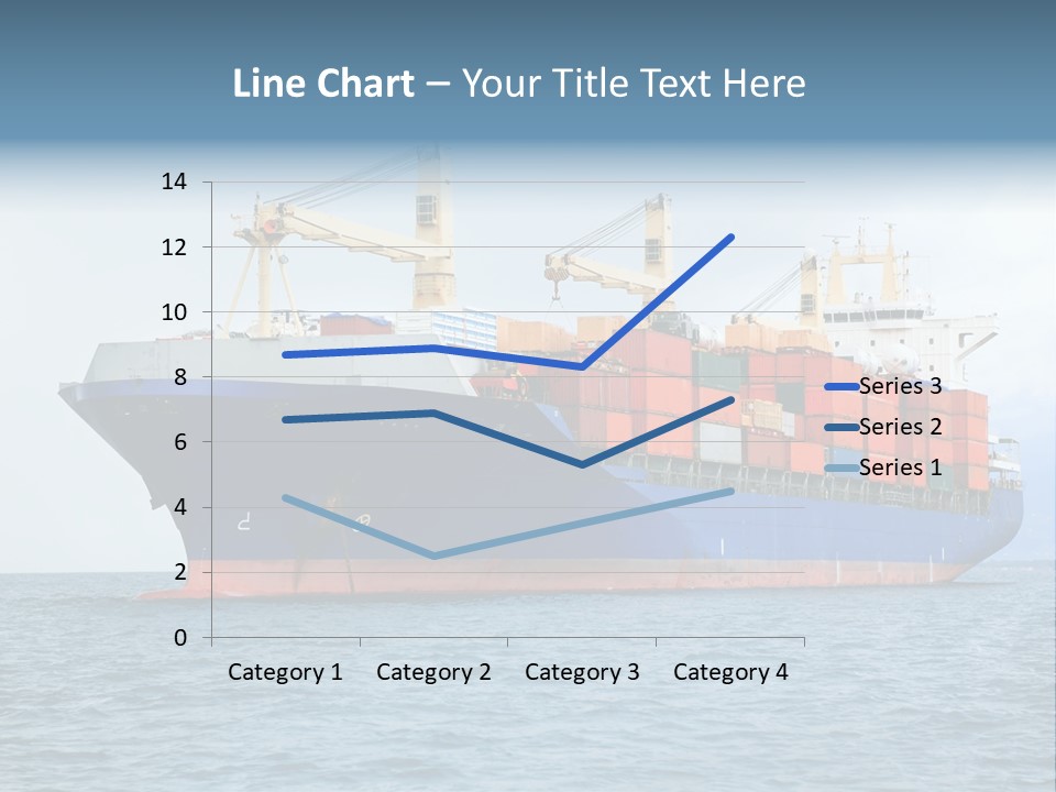 Ocean Logistics Ship PowerPoint Template