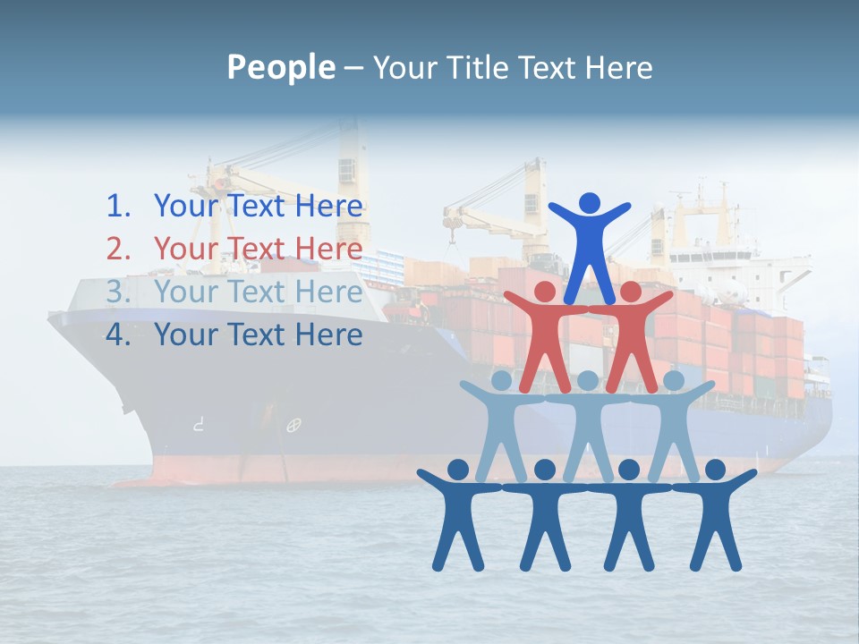 Ocean Logistics Ship PowerPoint Template