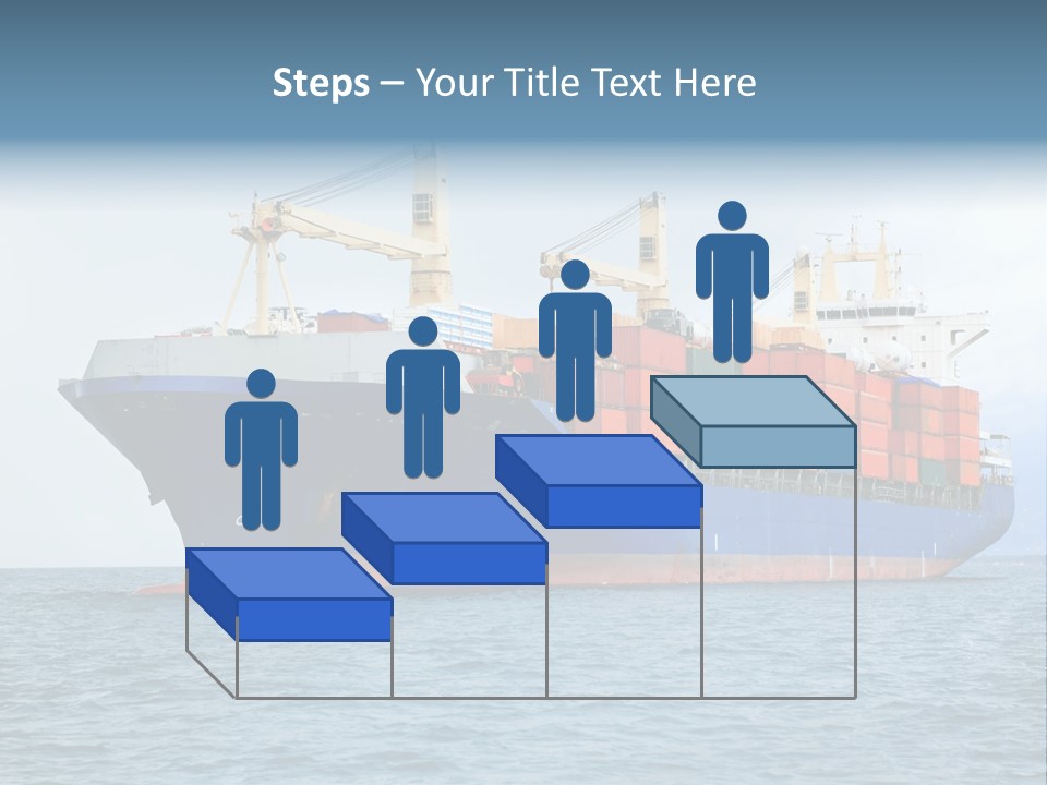 Ocean Logistics Ship PowerPoint Template