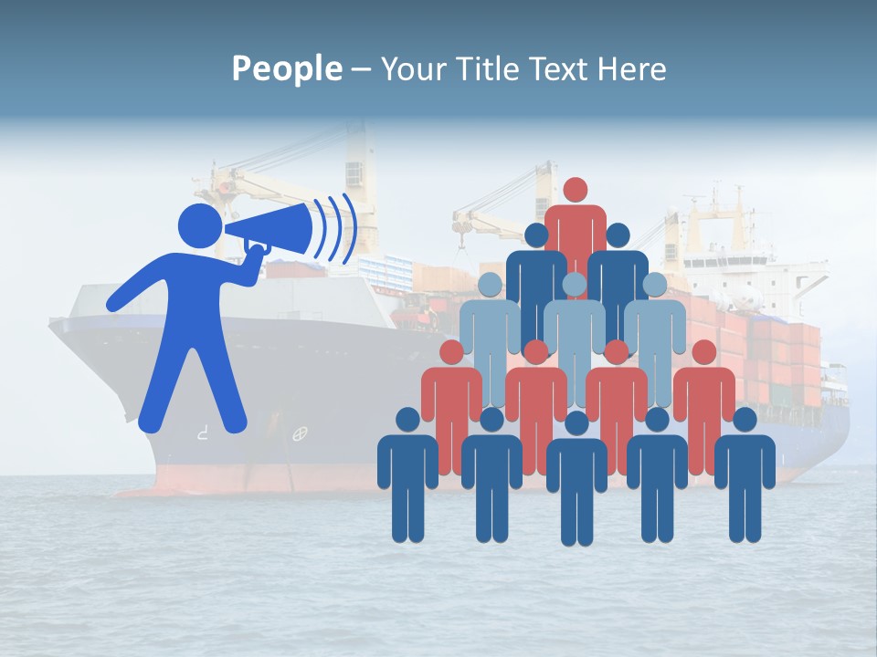 Ocean Logistics Ship PowerPoint Template