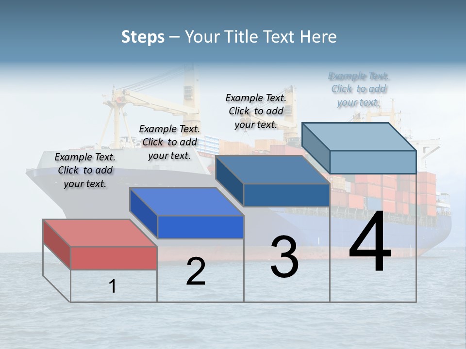 Ocean Logistics Ship PowerPoint Template
