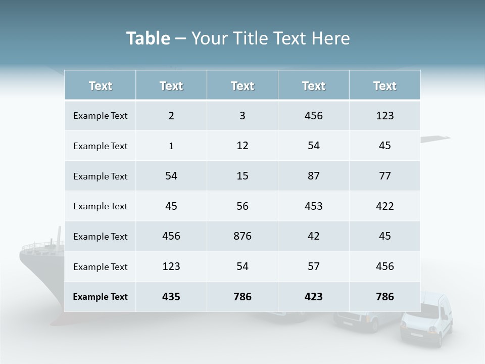 Avion Bleu Stockage PowerPoint Template