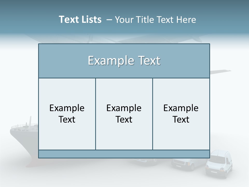 Avion Bleu Stockage PowerPoint Template