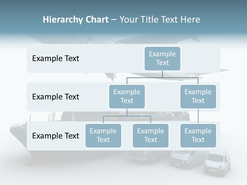 Avion Bleu Stockage PowerPoint Template