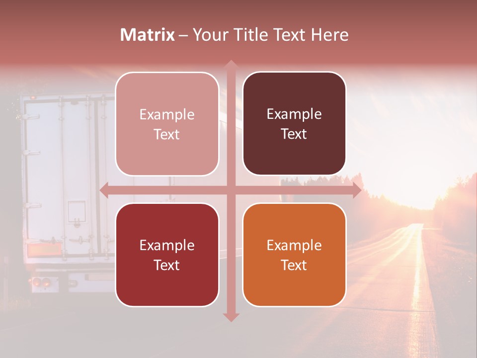 Truck Highway Professional PowerPoint Template